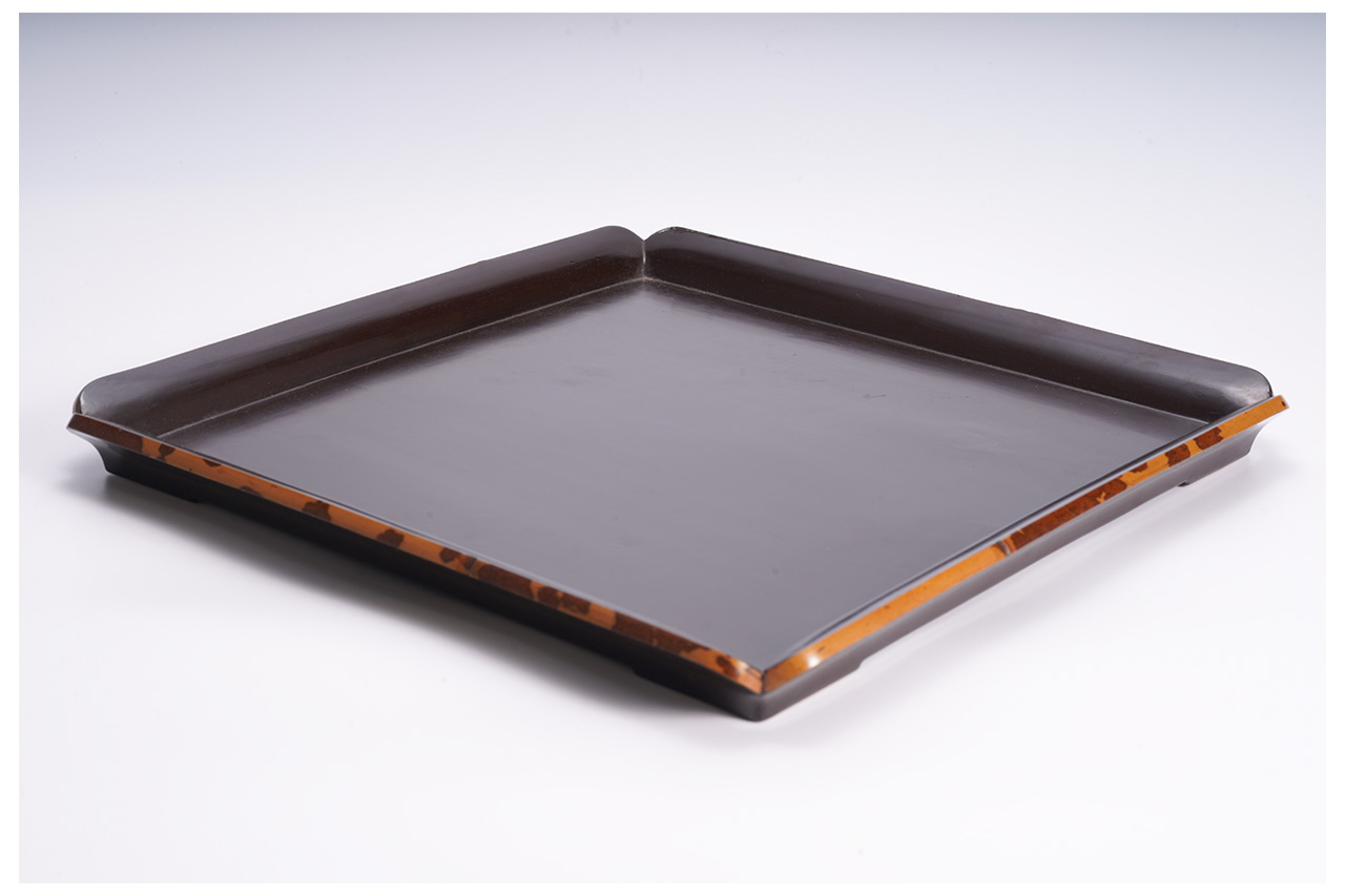 品質保証新品中国古玩　古美術　斑竹茶盤　茶道具　唐物　　28.5×28.5cm高さ2.5ｃｍ その他